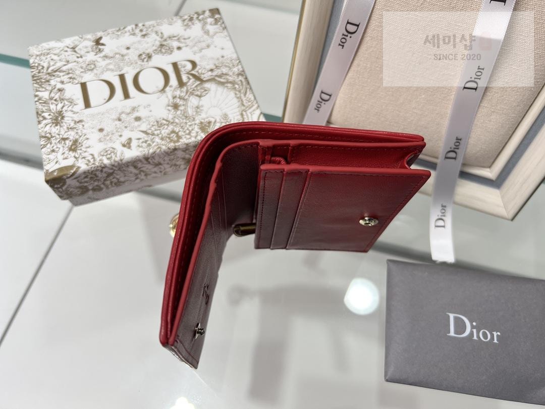 D I O R Dior Mini Lady Wallet Cannage 지갑 26번 이미지