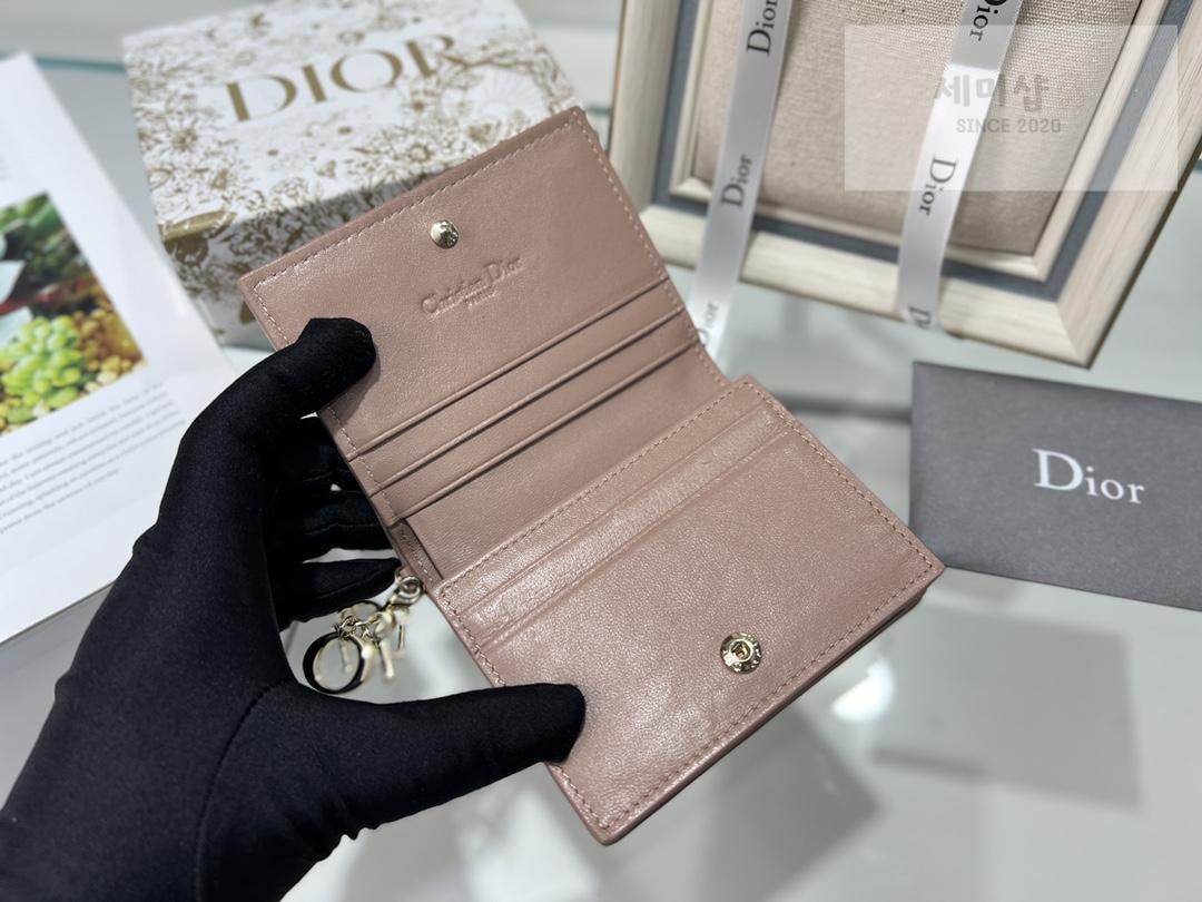 D I O R Dior Mini Lady Wallet Cannage 지갑 20번 이미지