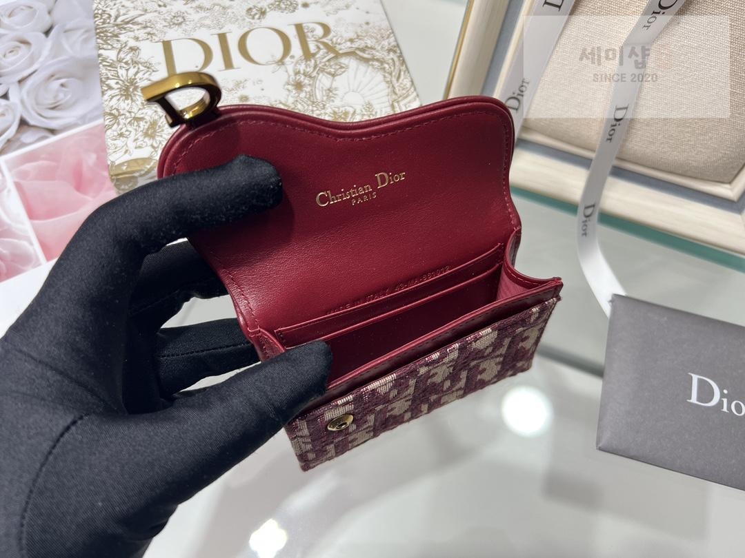 D I O R Dior Oblique Saddle Flap Holder 지갑 10번 이미지