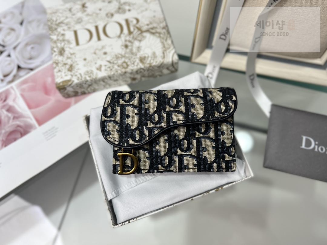 D I O R Dior Oblique Saddle Flap Holder 지갑 15번 이미지