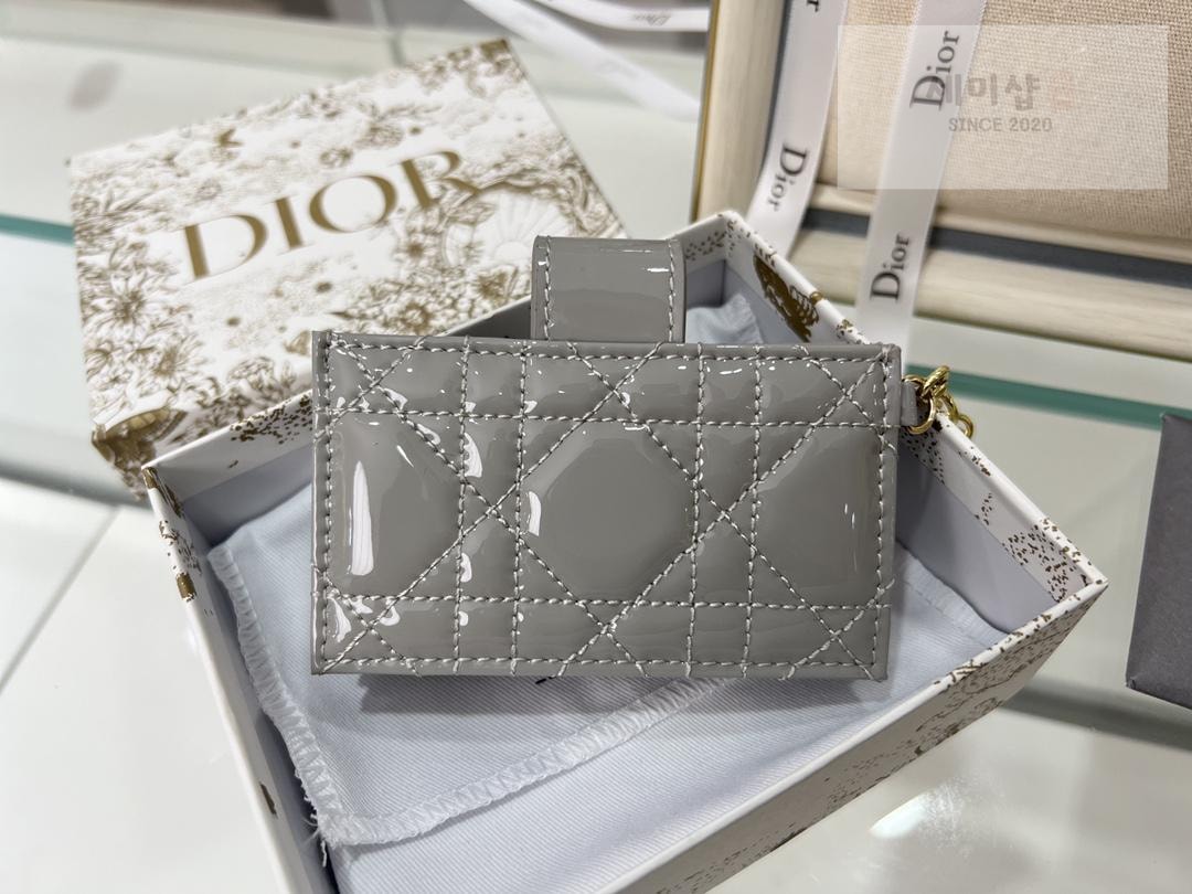 D I O R Dior Patent 5 Gusset Card Horder 지갑 10번 이미지