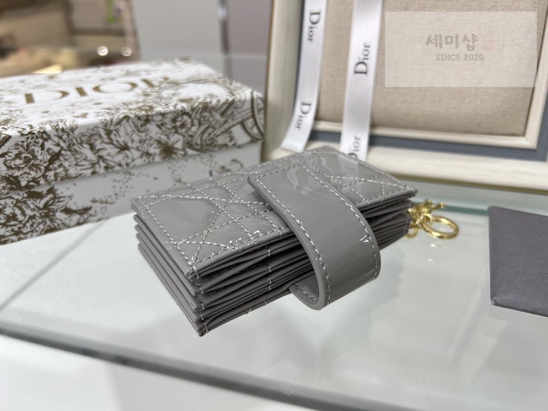 D I O R Dior Patent 5 Gusset Card Horder 지갑 11번 이미지