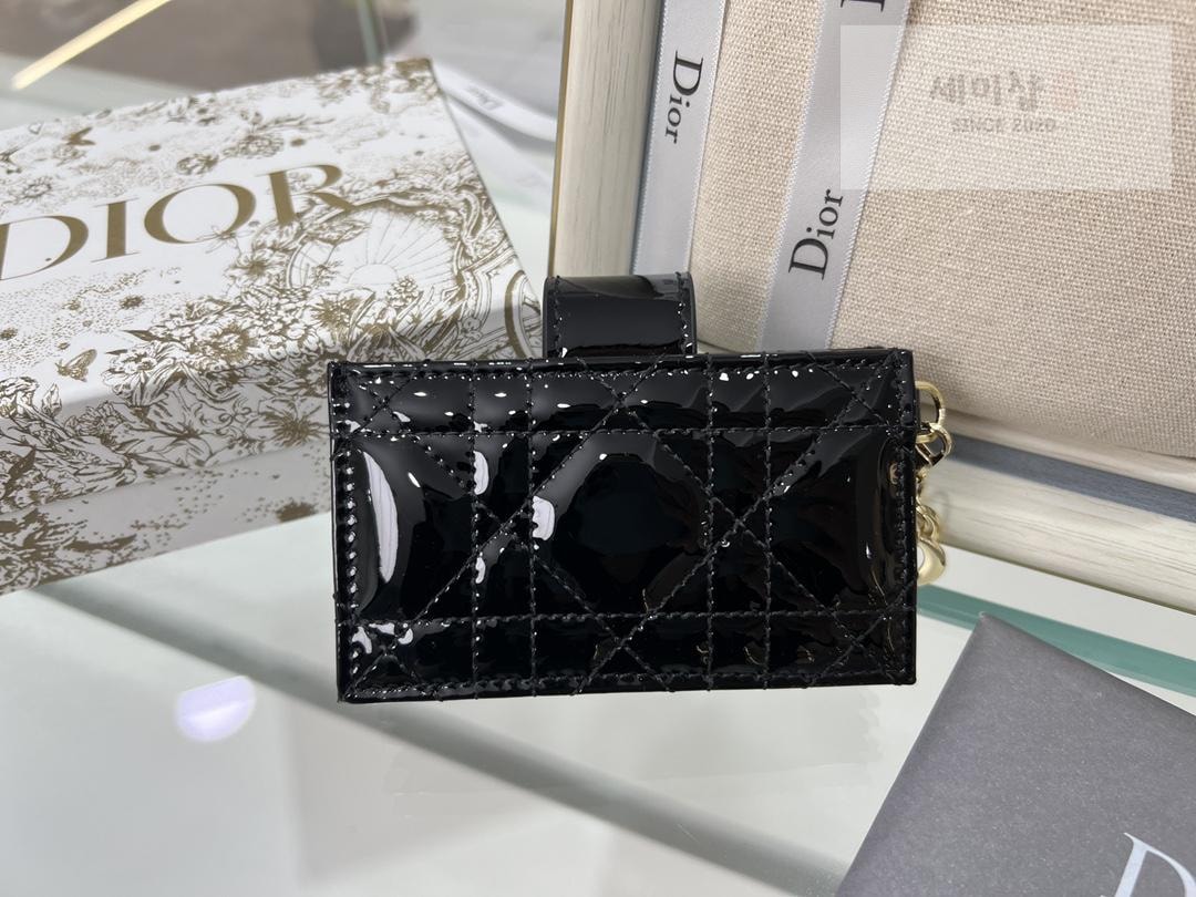 D I O R Dior Patent 5 Gusset Card Horder 지갑 17번 이미지