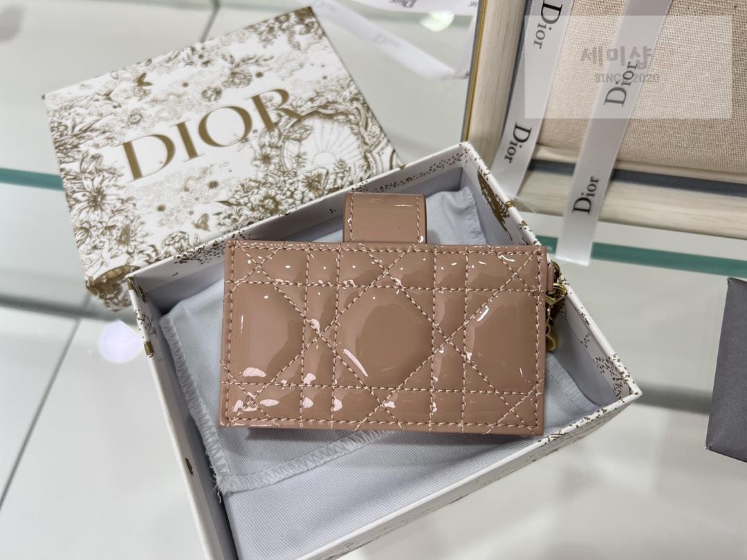 D I O R Dior Patent 5 Gusset Card Horder 지갑 21번 이미지