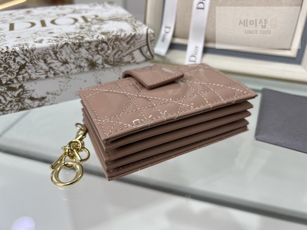D I O R Dior Patent 5 Gusset Card Horder 지갑 22번 이미지
