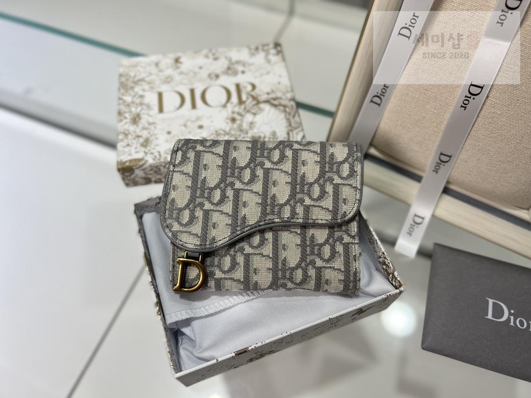 D I O R Dior Saddle Lotus Oblique Wallet 지갑 6번 이미지