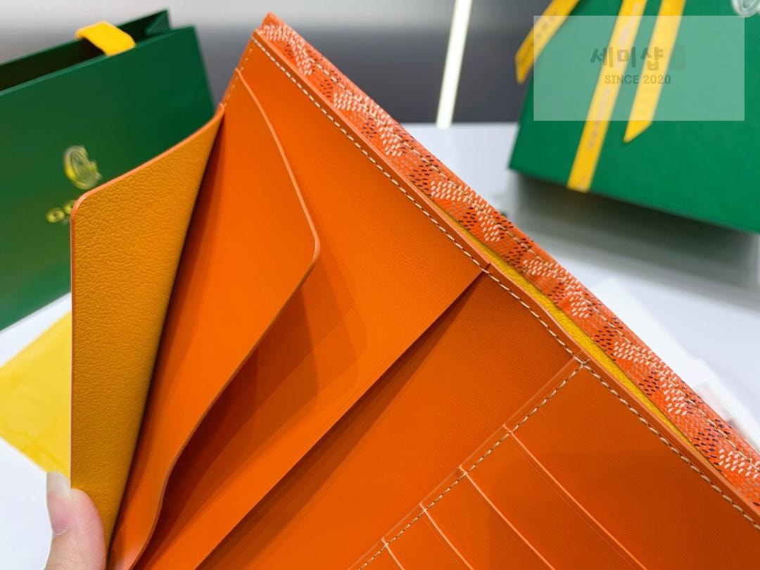 G O Y A R D Goyard Bi Fold Long Wallet 오렌지 지갑 6번 이미지