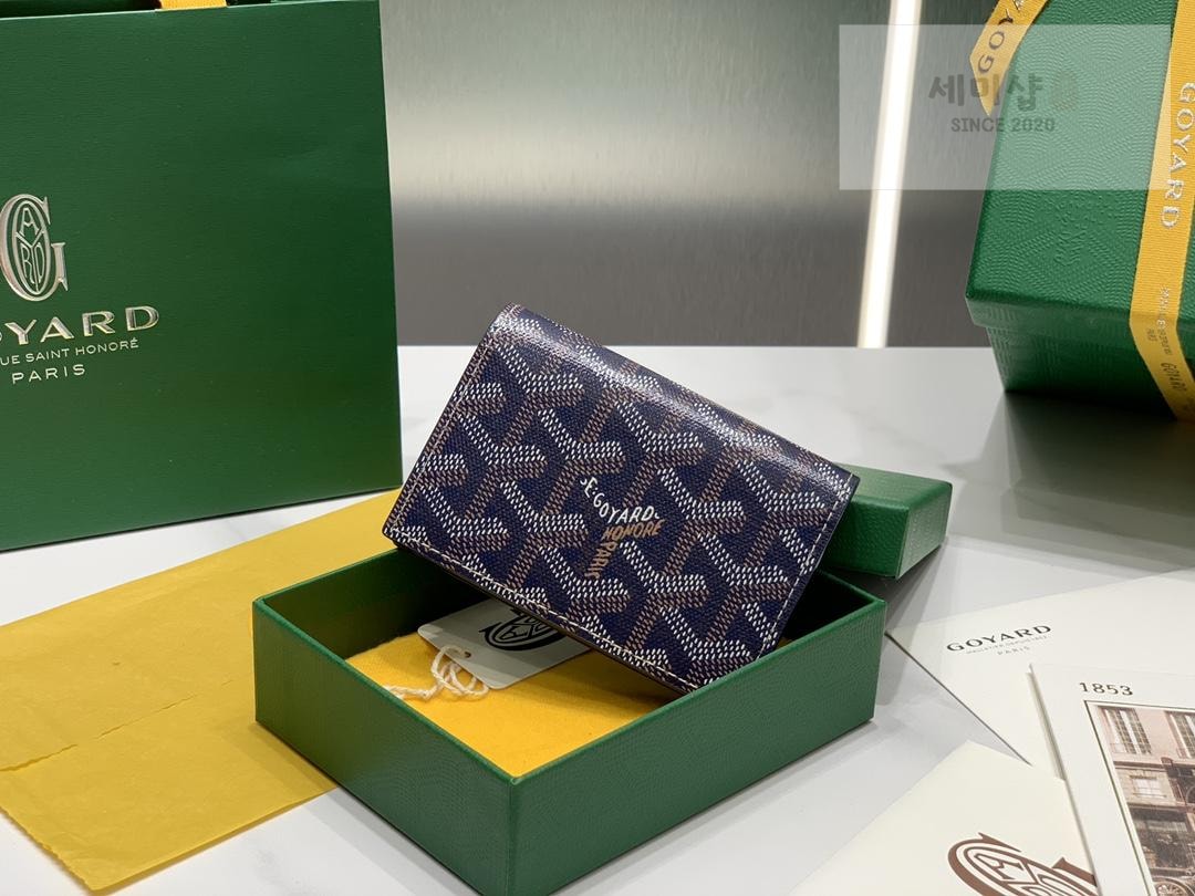 G O Y A R D Goyard Malsherve Card Holder 네이비 지갑 1번 이미지