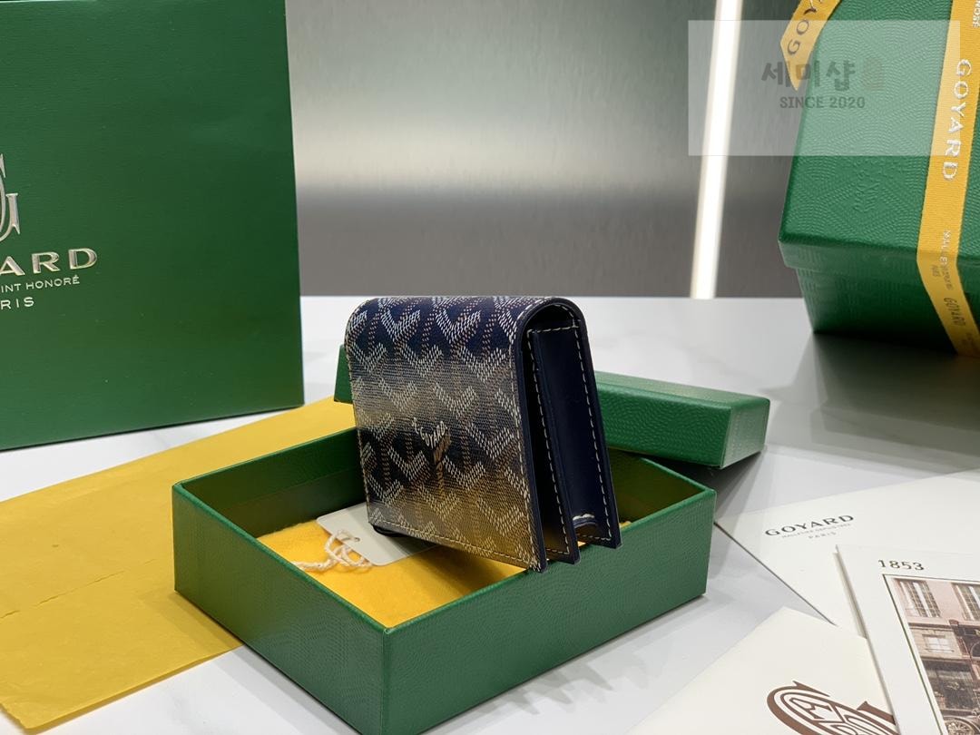 G O Y A R D Goyard Malsherve Card Holder 네이비 지갑 44번 이미지