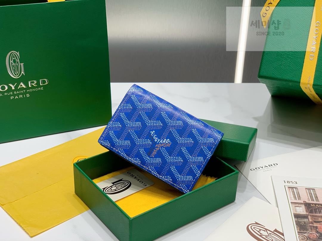 G O Y A R D Goyard Malsherve Card Holder 네이비 지갑 27번 이미지