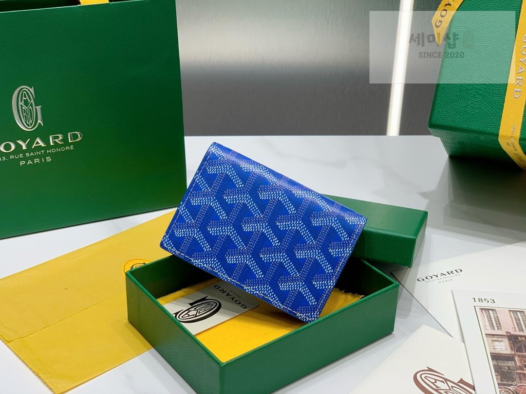 G O Y A R D Goyard Malsherve Card Holder 네이비 지갑 28번 이미지