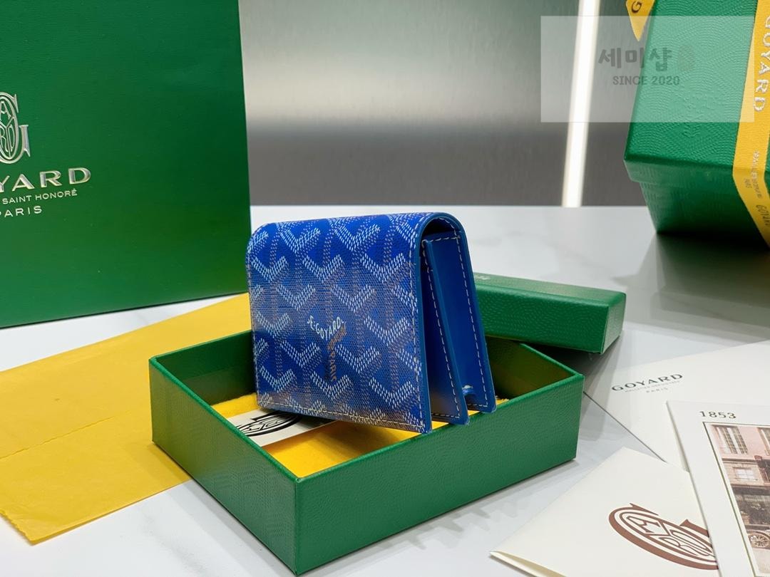 G O Y A R D Goyard Malsherve Card Holder 네이비 지갑 45번 이미지