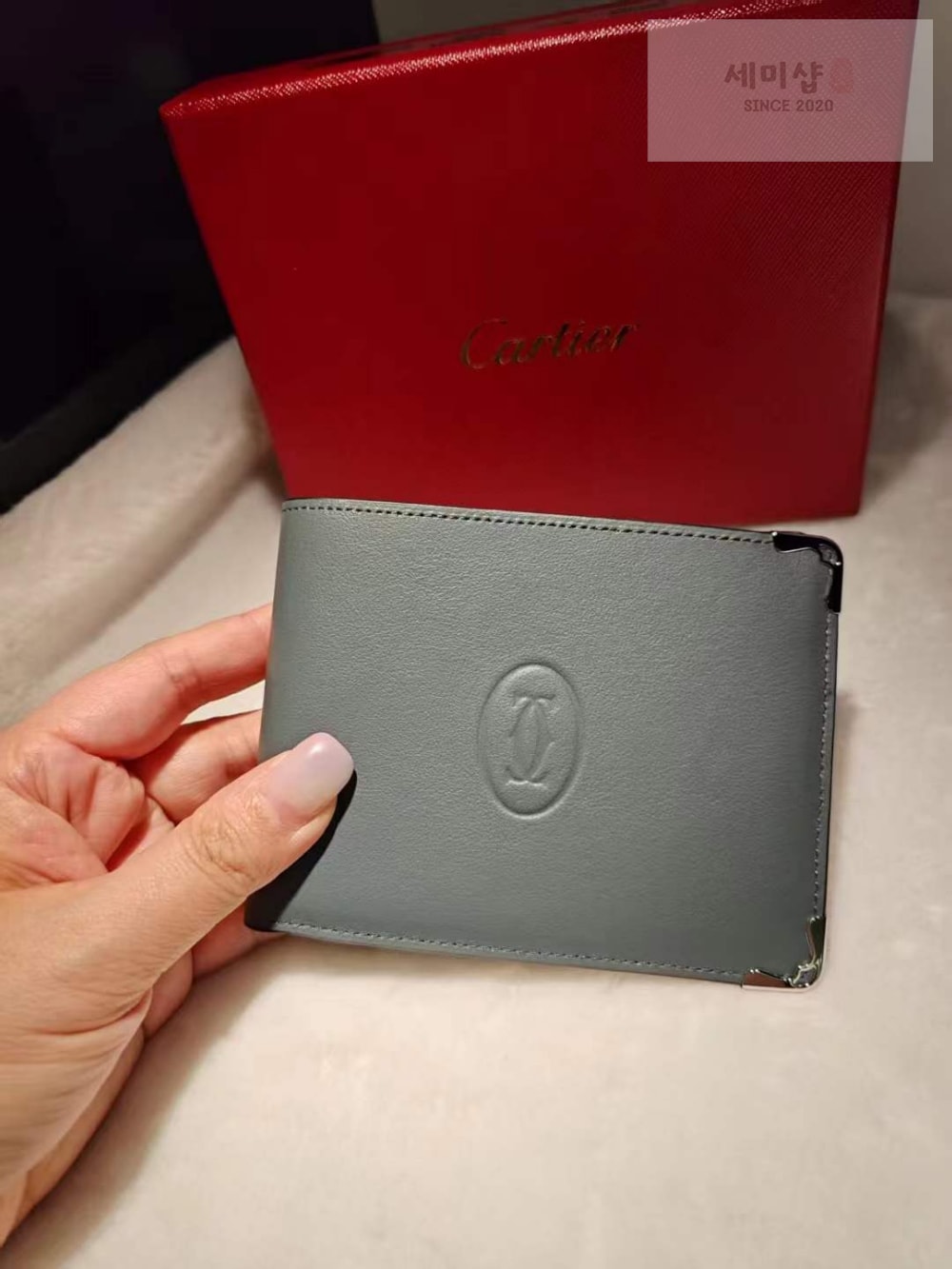 Cartier 까르띠에 머스트 디 바이폴드 월릿 그레이 지갑 1번 이미지