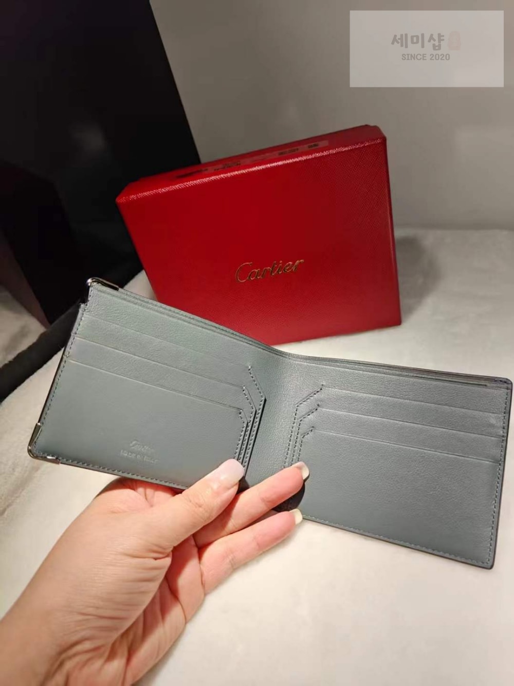 Cartier 까르띠에 머스트 디 바이폴드 월릿 그레이 지갑 2번 이미지