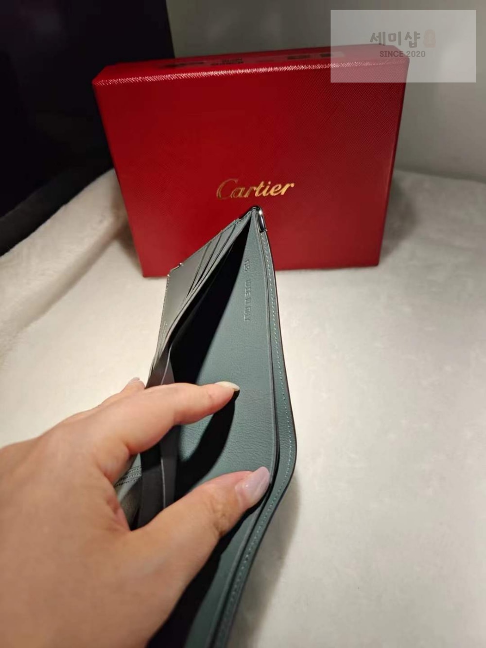 Cartier 까르띠에 머스트 디 바이폴드 월릿 그레이 지갑 3번 이미지