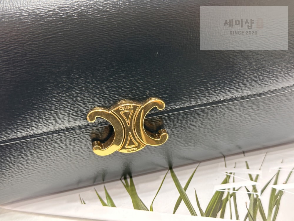 셀린느 셀린느 트리오페 플랩 장지갑 블랙 지갑 8번 이미지