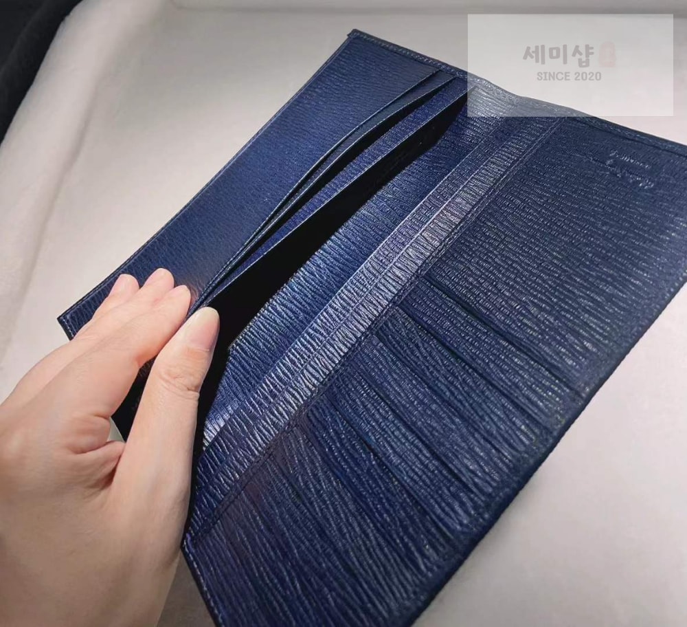 Ferragamo 페레가모 살바토레 간치니 장지갑 네이비 지갑 3번 이미지