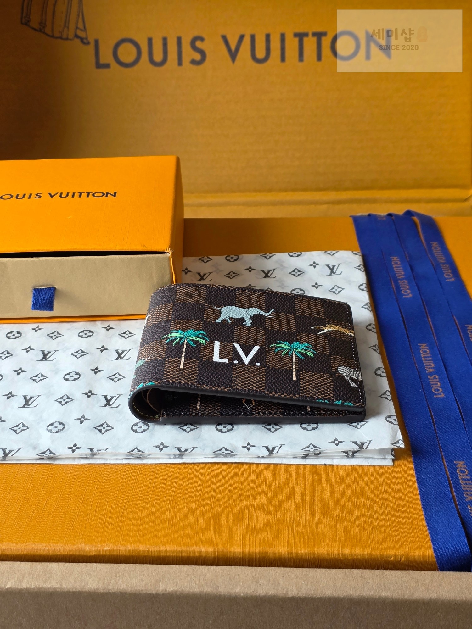 Louis Vuitton 루이비통 멀티플 월릿 더 다즐링 리미티드 다미에 헤리티지 코팅 캔버스 지갑 3번 이미지