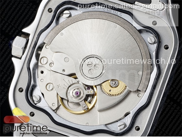 Cartier AF공장 까르띠에 산토스 미디움 그레이다이얼 브레이슬릿 Santos de Cartier 35mm SS AF 1_1 Best Edition Gray Dial on SS SmartLinks Bracelet MIYOTA 9015 _ 시계 7번 이미지