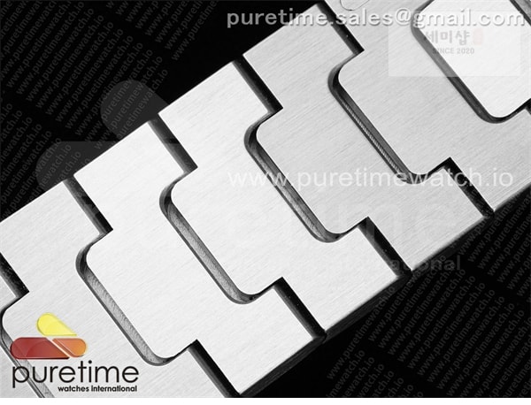 Cartier AF공장 까르띠에 산토스 미디움 그레이다이얼 브레이슬릿 Santos de Cartier 35mm SS AF 1_1 Best Edition Gray Dial on SS SmartLinks Bracelet MIYOTA 9015 _ 시계 30번 이미지