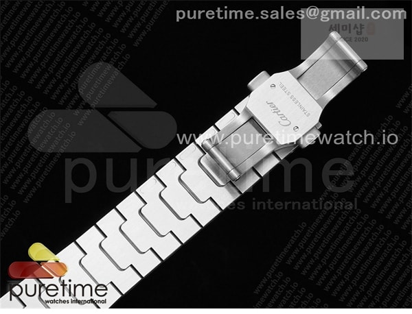 Cartier AF공장 까르띠에 산토스 미디움 그레이다이얼 브레이슬릿 Santos de Cartier 35mm SS AF 1_1 Best Edition Gray Dial on SS SmartLinks Bracelet MIYOTA 9015 _ 시계 31번 이미지