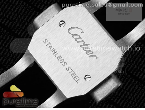 Cartier AF공장 까르띠에 산토스 미디움 그레이다이얼 브레이슬릿 Santos de Cartier 35mm SS AF 1_1 Best Edition Gray Dial on SS SmartLinks Bracelet MIYOTA 9015 _ 시계 16번 이미지