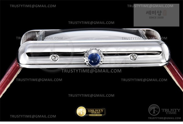 Cartier DR공장 까르띠에 탱크 머스트 라지 레드다이얼 악어스트랩 Cartier Tank Must SS_LE Red DRF Swiss Qtz 시계 12번 이미지