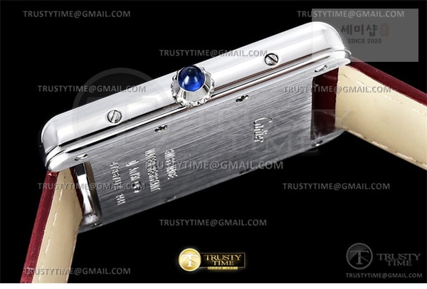 Cartier DR공장 까르띠에 탱크 머스트 라지 레드다이얼 악어스트랩 Cartier Tank Must SS_LE Red DRF Swiss Qtz 시계 11번 이미지