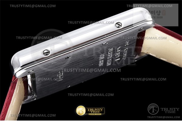Cartier DR공장 까르띠에 탱크 머스트 라지 레드다이얼 악어스트랩 Cartier Tank Must SS_LE Red DRF Swiss Qtz 시계 16번 이미지