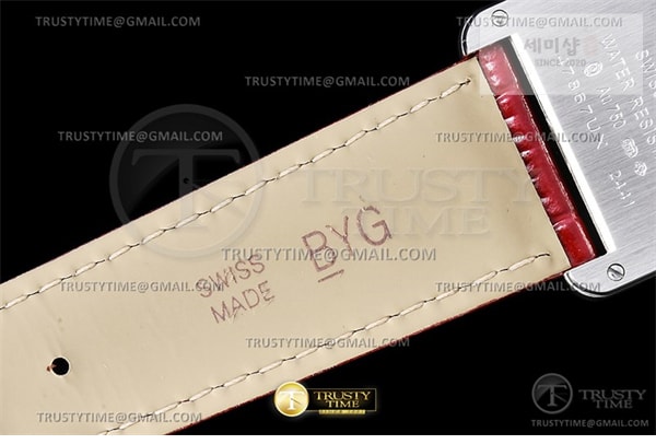 Cartier DR공장 까르띠에 탱크 머스트 라지 레드다이얼 악어스트랩 Cartier Tank Must SS_LE Red DRF Swiss Qtz 시계 14번 이미지