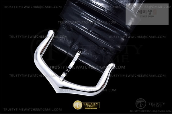 Cartier DR공장 까르띠에 탱크 머스트 라지 블랙다이얼 악어스트랩 Cartier Tank Must SS_LE Black Swiss Qtz DRF 시계 6번 이미지