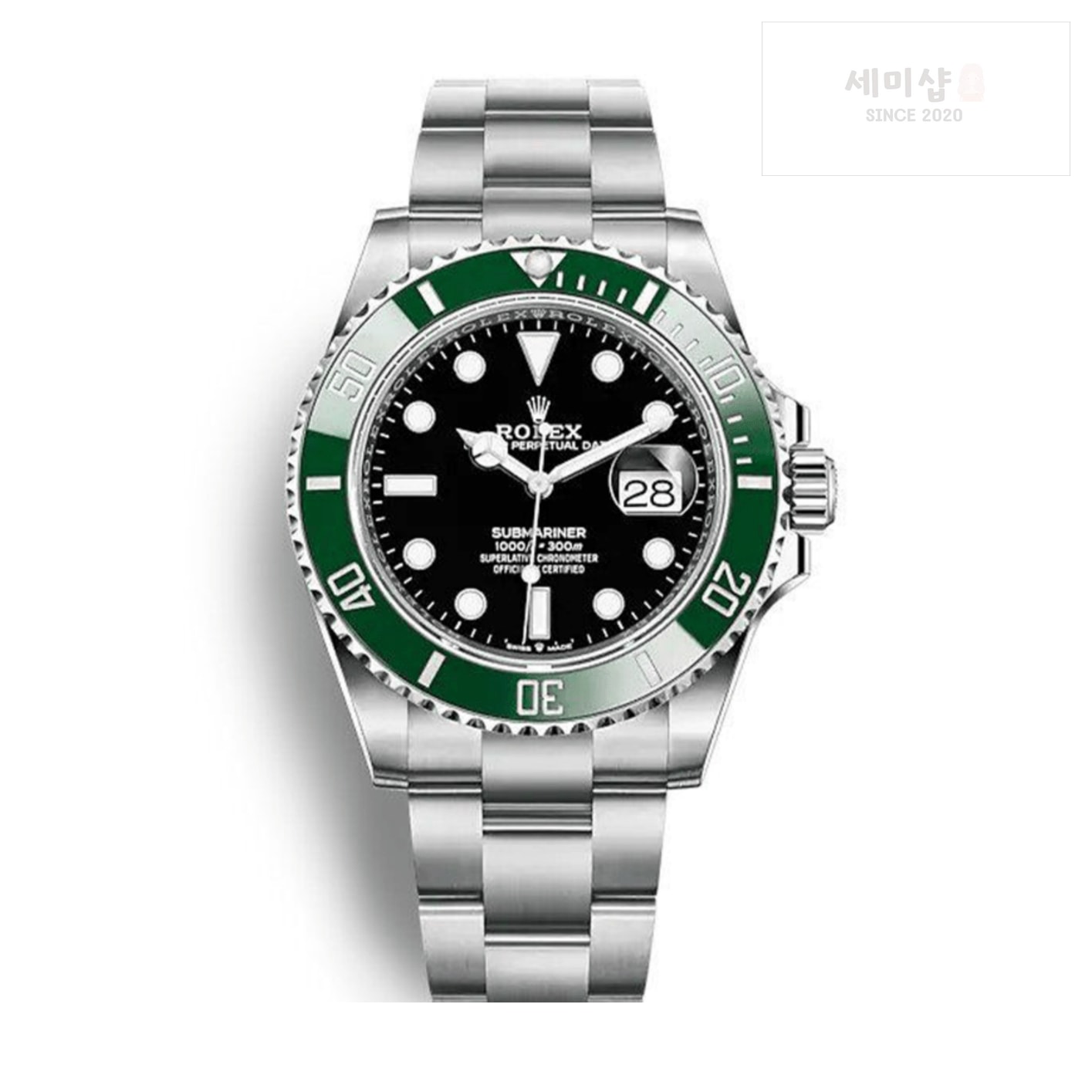 롤렉스 롤렉스 서브마리너 블랙 다이얼 그린 베젤 시계 1번 이미지