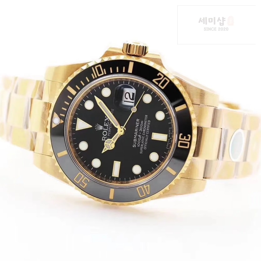 롤렉스 롤렉스 서브마리너 블랙 18K 올골드 시계 2번 이미지
