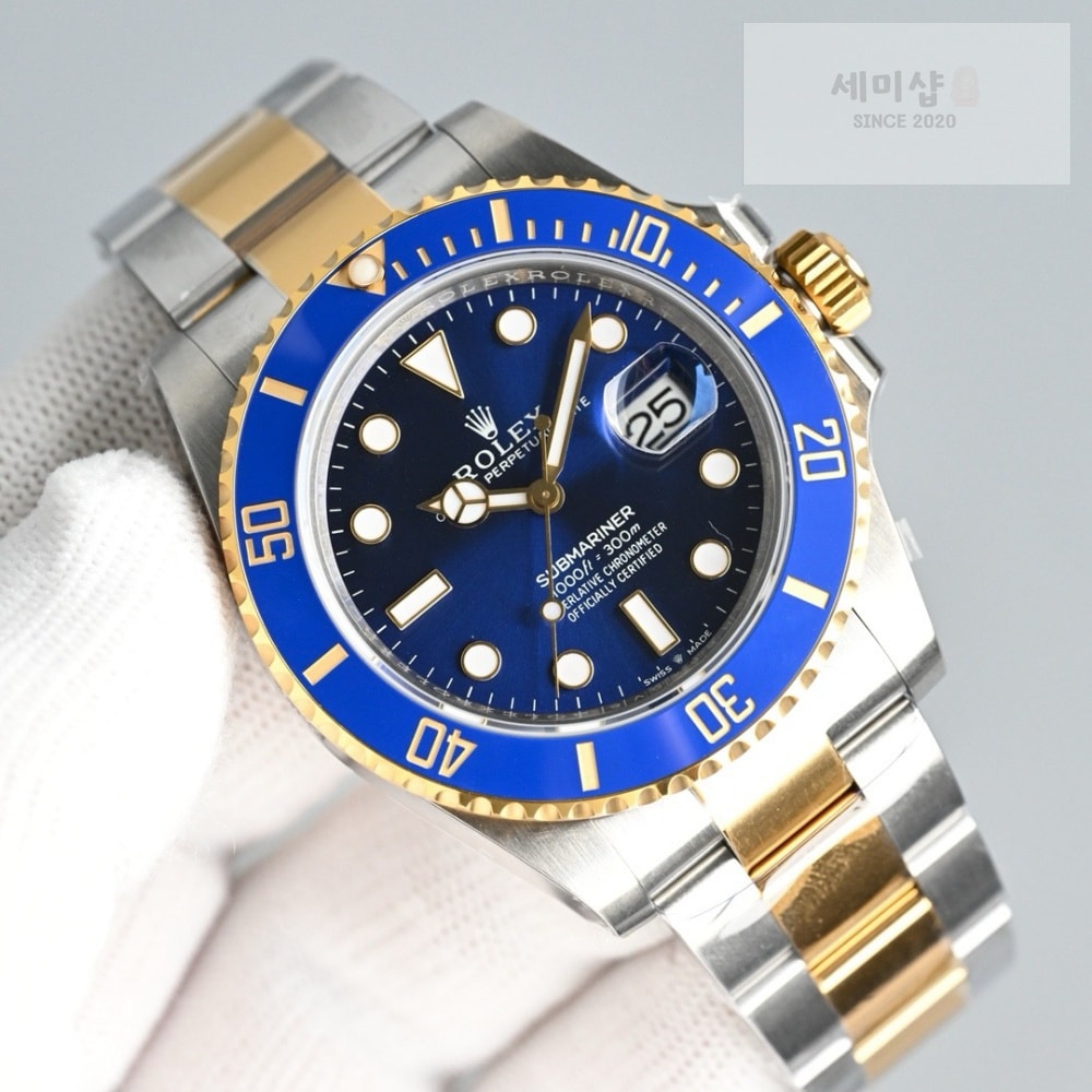 롤렉스 롤렉스 서브마리너 블루 콤비 시계 4번 이미지