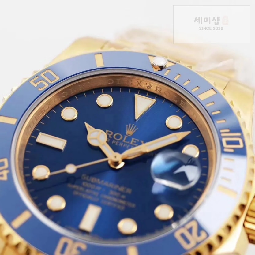 롤렉스 롤렉스 서브마리너 블루 18K 올골드 시계 5번 이미지