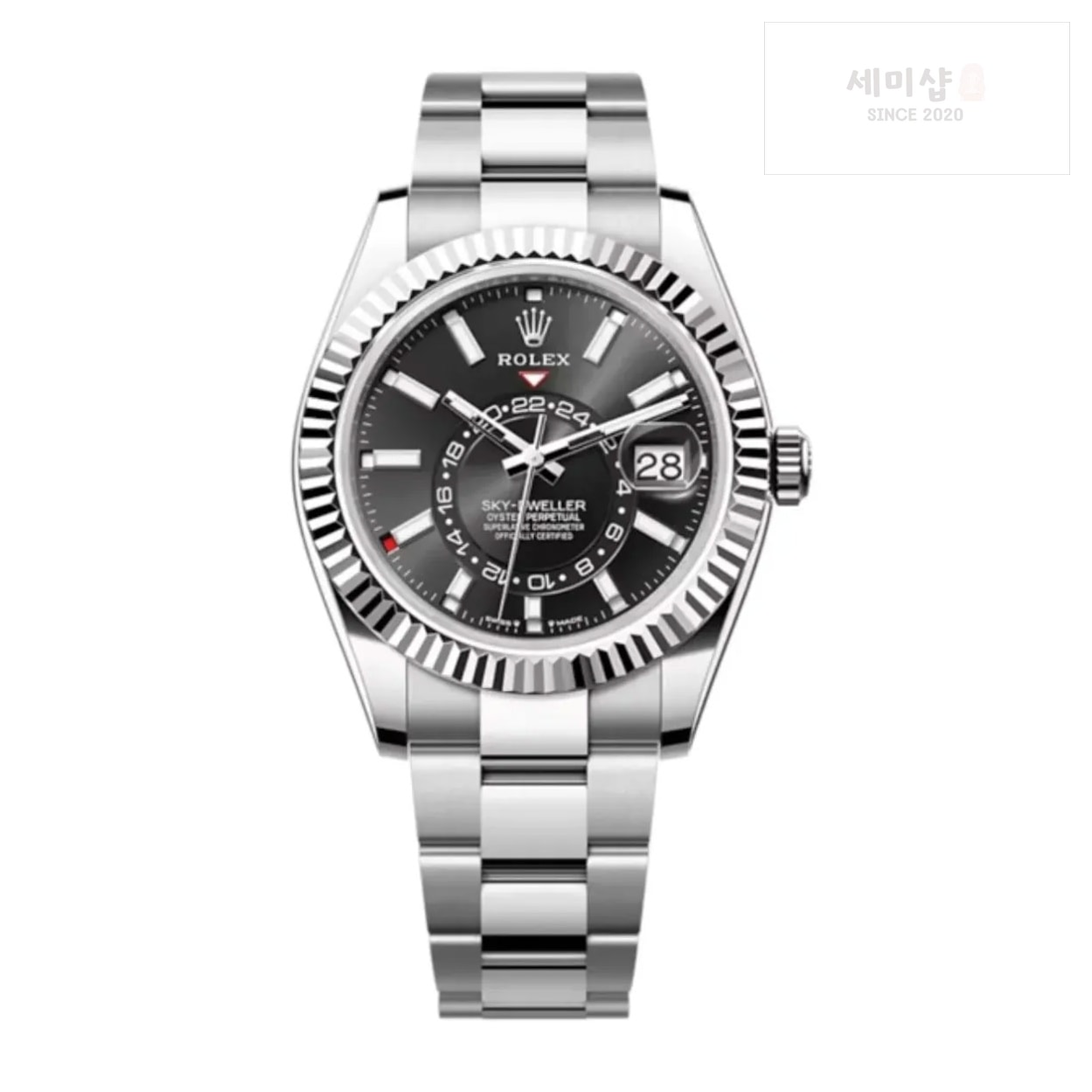롤렉스 롤렉스 스카이드웰러 326934 블랙 다이얼 시계 4번 이미지