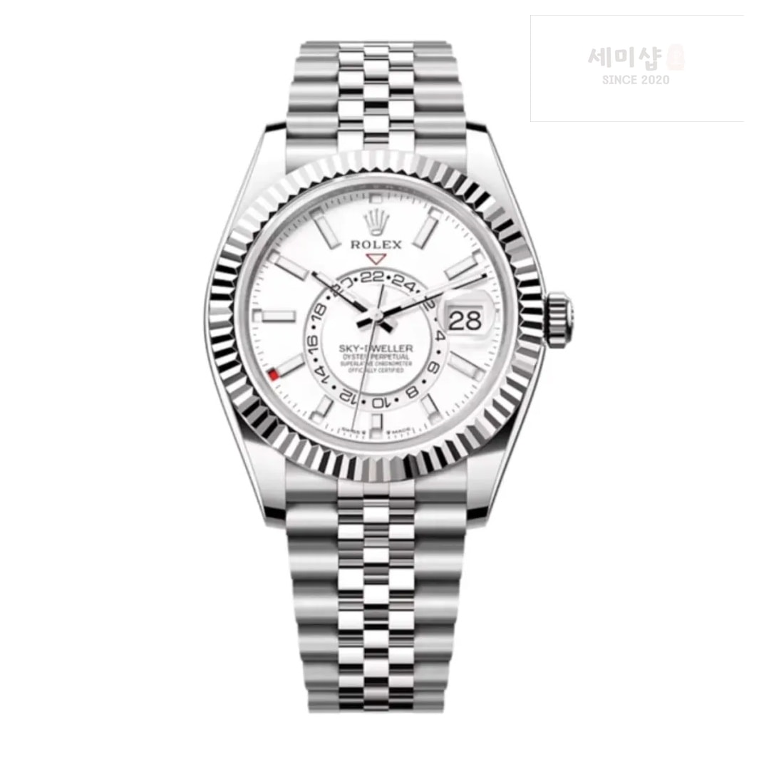 롤렉스 롤렉스 스카이드웰러 326934 화이트 다이얼 주빌레 5선 시계 4번 이미지