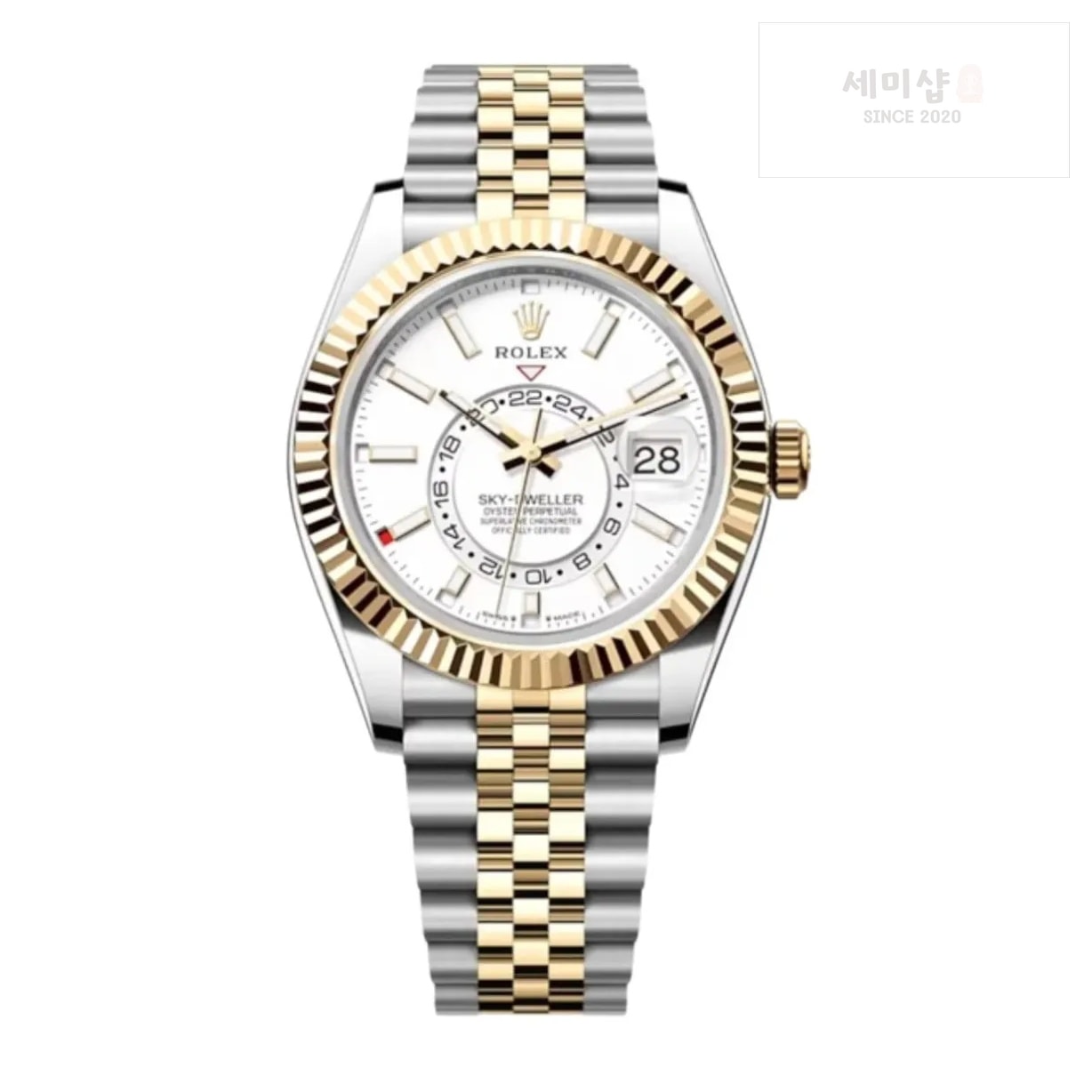 롤렉스 롤렉스 스카이드웰러 336933 화이트 다이얼 콤비 주빌레 5선 시계 3번 이미지