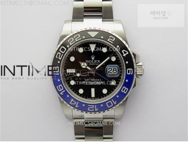 Rolex APS공장 롤렉스 GMT마스터2 BLNR 블루앤블랙베젤 오이스터브레이슬릿 GMT-Master II 126710 BLNR BlackBlue Ceramic 904L SS APSF 1：1 Best Edition Blue Dial On Oyster Bracelet VR3285 CHS 시계 27번 이미지