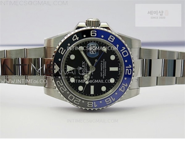 Rolex APS공장 롤렉스 GMT마스터2 BLNR 블루앤블랙베젤 오이스터브레이슬릿 GMT-Master II 126710 BLNR BlackBlue Ceramic 904L SS APSF 1：1 Best Edition Blue Dial On Oyster Bracelet VR3285 CHS 시계 25번 이미지