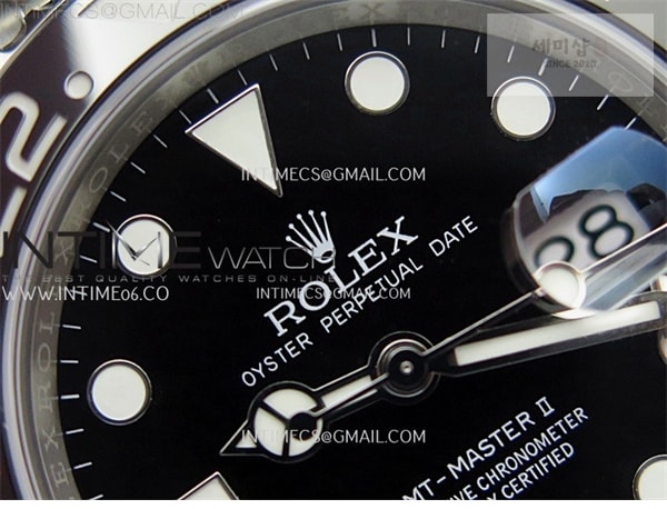 Rolex APS공장 롤렉스 GMT마스터2 BLNR 블루앤블랙베젤 오이스터브레이슬릿 GMT-Master II 126710 BLNR BlackBlue Ceramic 904L SS APSF 1：1 Best Edition Blue Dial On Oyster Bracelet VR3285 CHS 시계 3번 이미지
