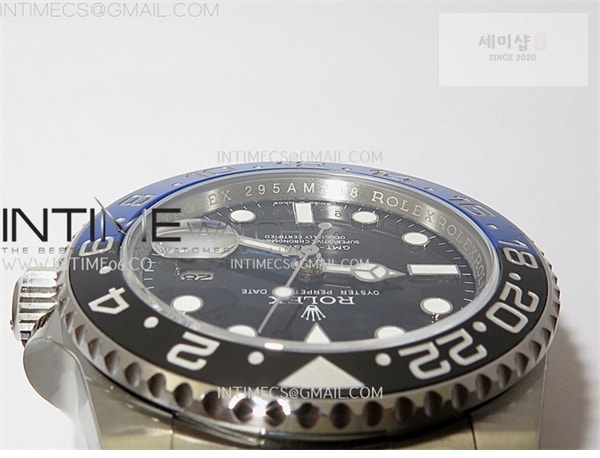 Rolex APS공장 롤렉스 GMT마스터2 BLNR 블루앤블랙베젤 오이스터브레이슬릿 GMT-Master II 126710 BLNR BlackBlue Ceramic 904L SS APSF 1：1 Best Edition Blue Dial On Oyster Bracelet VR3285 CHS 시계 30번 이미지