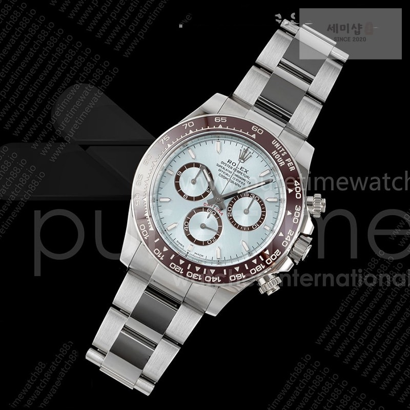 Rolex Clean공장 롤렉스 세라믹 데이토나 아이스다이얼 브레이슬릿 클린공장 Daytona 126506 Clean 1_1 Best Edition 904L Steel Ice Blue Dial Lume Markers on SS Braclet SH4131 시계 1번 이미지