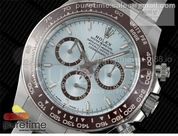 Rolex Clean공장 롤렉스 세라믹 데이토나 아이스다이얼 브레이슬릿 클린공장 Daytona 126506 Clean 1_1 Best Edition 904L Steel Ice Blue Dial Lume Markers on SS Braclet SH4131 시계 2번 이미지