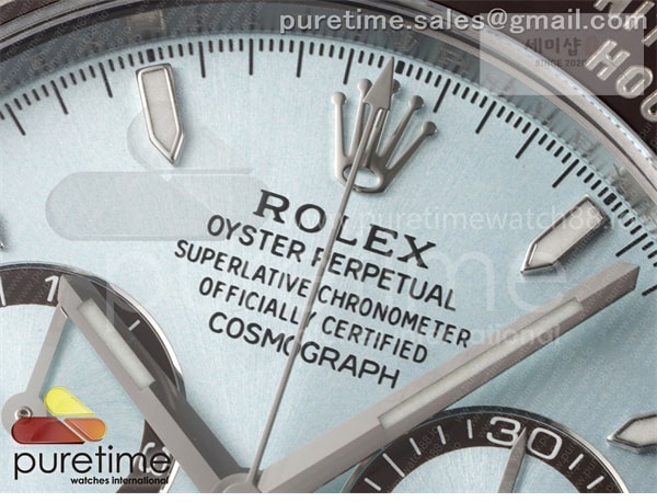 Rolex Clean공장 롤렉스 세라믹 데이토나 아이스다이얼 브레이슬릿 클린공장 Daytona 126506 Clean 1_1 Best Edition 904L Steel Ice Blue Dial Lume Markers on SS Braclet SH4131 시계 4번 이미지