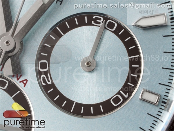 Rolex Clean공장 롤렉스 세라믹 데이토나 아이스다이얼 브레이슬릿 클린공장 Daytona 126506 Clean 1_1 Best Edition 904L Steel Ice Blue Dial Lume Markers on SS Braclet SH4131 시계 5번 이미지