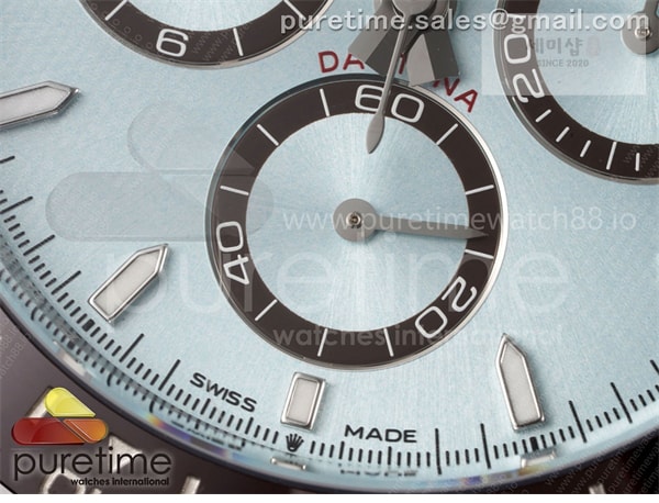 Rolex Clean공장 롤렉스 세라믹 데이토나 아이스다이얼 브레이슬릿 클린공장 Daytona 126506 Clean 1_1 Best Edition 904L Steel Ice Blue Dial Lume Markers on SS Braclet SH4131 시계 29번 이미지