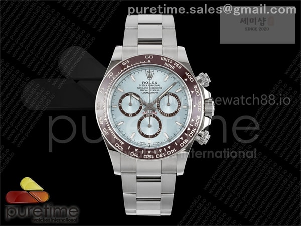 Rolex Clean공장 롤렉스 세라믹 데이토나 아이스다이얼 브레이슬릿 클린공장 Daytona 126506 Clean 1_1 Best Edition 904L Steel Ice Blue Dial Lume Markers on SS Braclet SH4131 시계 7번 이미지