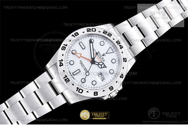 Rolex Clean공장 롤렉스 익스플로러2 화이트다이얼 브레이슬릿 Explorer II 216570 904 SS_SS White Clean DD3285 클린 시계 2번 이미지