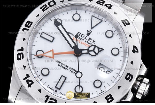 Rolex Clean공장 롤렉스 익스플로러2 화이트다이얼 브레이슬릿 Explorer II 216570 904 SS_SS White Clean DD3285 클린 시계 3번 이미지